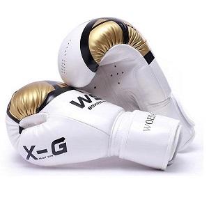 FIGHTERS - Guantes de boxeo para niños / Punch  / 4 oz / Blanco-Rosado