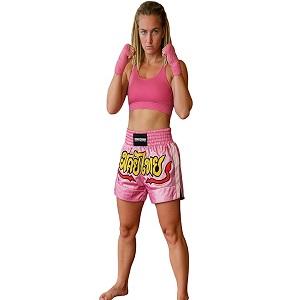 FIGHTERS - Shorts de Muay Thai / Rose / Small