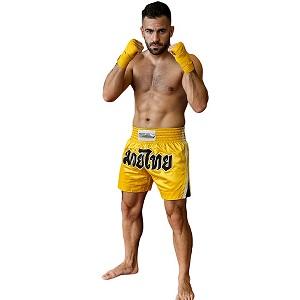 FIGHTERS - Shorts de Muay Thai / Jaune / Large