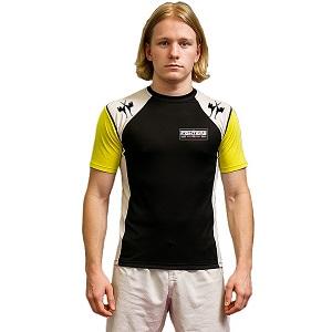 FIGHTERS - Rash Guard / Noir-Jaune / Small (155 - 165 cm)