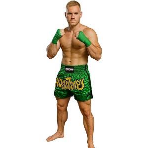 FIGHTERS - Shorts de Muay Thai / Vert / XL