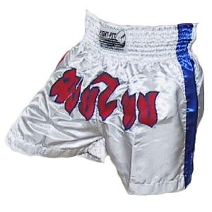 FIGHTERS - Shorts de Muay Thai / Blanc / Medium