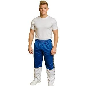 FIGHT-FIT - Pantalons de formation / Bleu-Blanc / Large