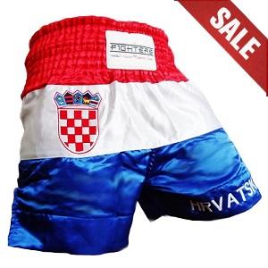 FIGHTERS - Shorts de Muay Thai / Croatie-Hrvatska / Grb / XL