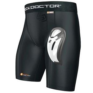 Shock Doctor - Short de compression avec garde-aine Bioflex / Noir / Medium