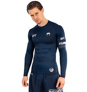 Rashguard Performance à Manches Longues pour Hommes UFC Fusion by Venum Fight Week / Bleu Océanique / Medium