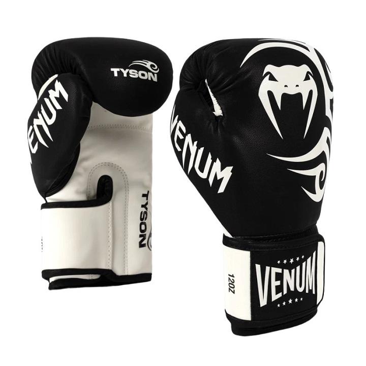 Venum - Gants de Boxe / Mike Tyson Replica / Noir-Blanc / 10 oz