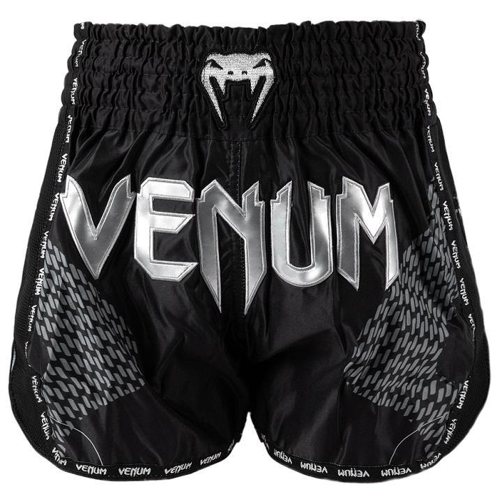 Venum - Short de Muay Thai / Nexus / Noir-Argent / Medium