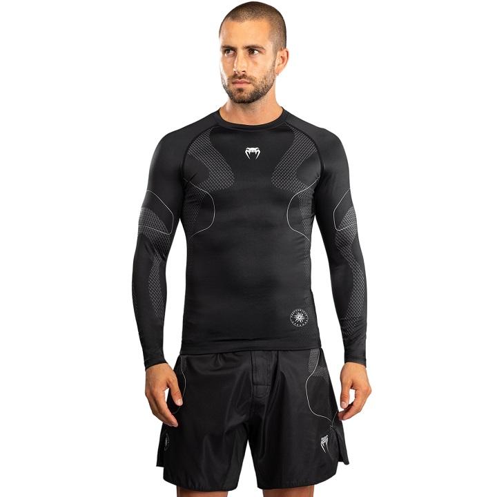 Venum - Rashguard / Nexus / Long Sleeve / Noir-Argent / Small
