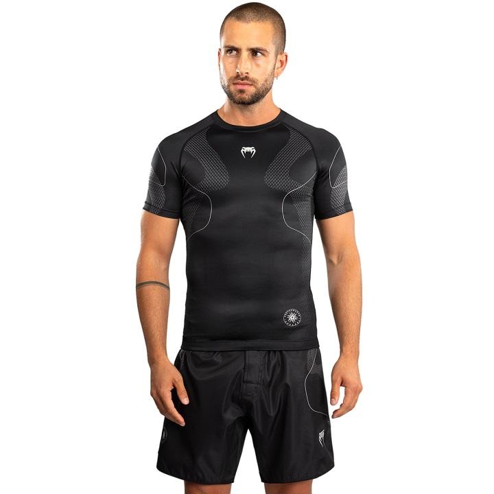 Venum - Rashguard / Nexus / Short Sleeve / Noir-Argent / Small